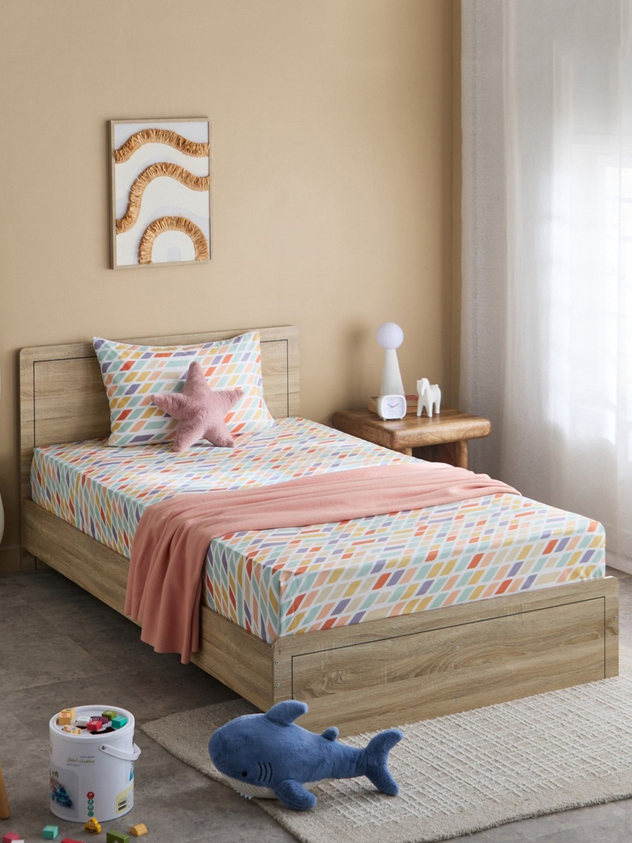 Nora 2-Piece Prism Microfibre Single Flat Sheet Set - 160x240 cm
