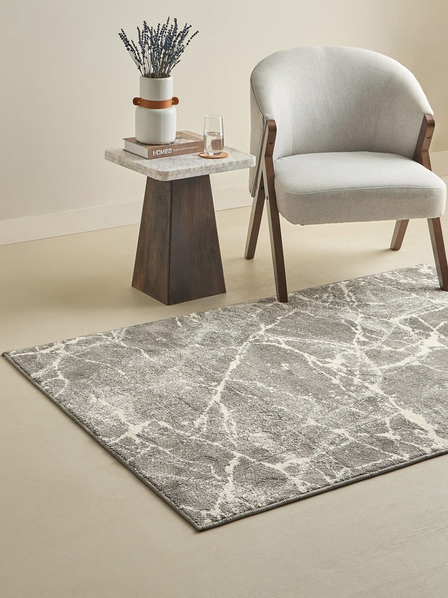 Vienna Feza Microfiber Textured Rug - 120x170 cm