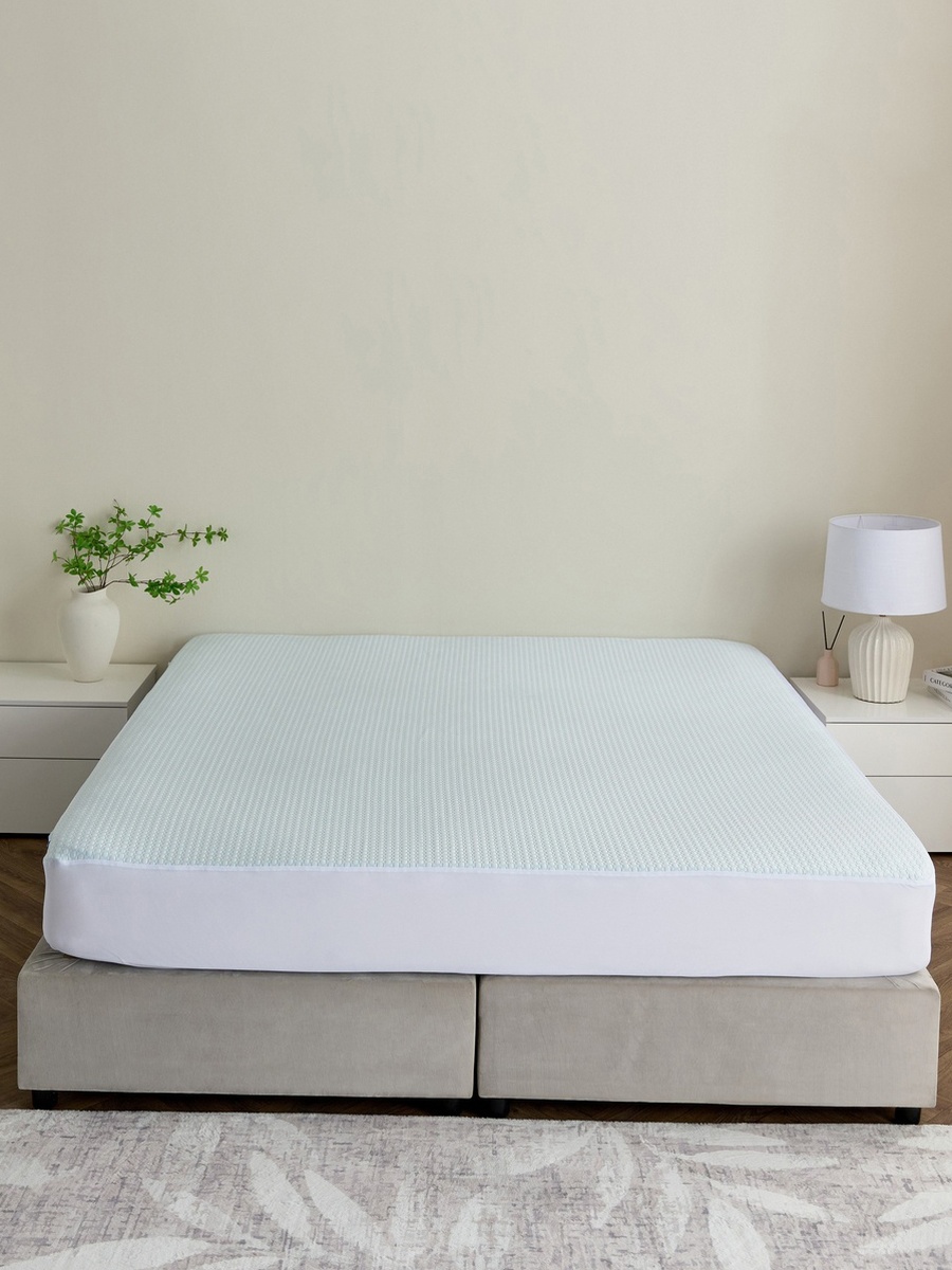 Cooltex Waterproof Olympic Queen Mattress Protector - 160x200+40 cm