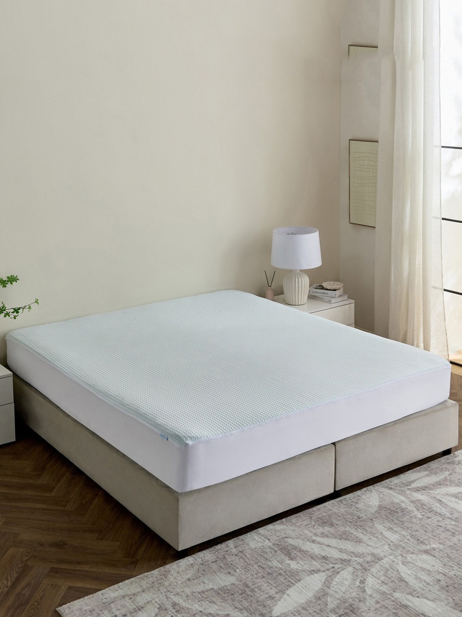 Cooltex Waterproof Super King Mattress Protector - 200x200+40 cm