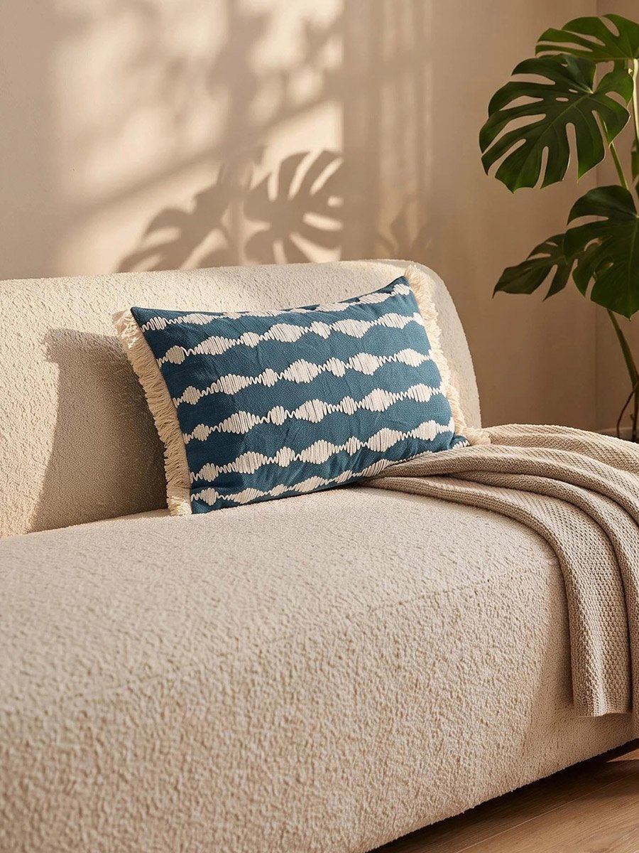 غطاء وسادة مستطيل قطعة واحدة، 12×20 بوصة