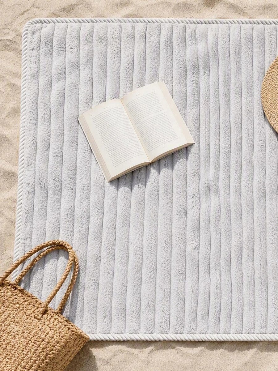 Pack of 2 - Textured Bath Towel, Grey
