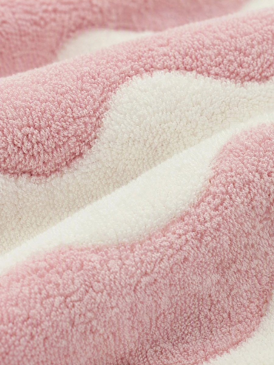 Patterned Bath Towel, Pink