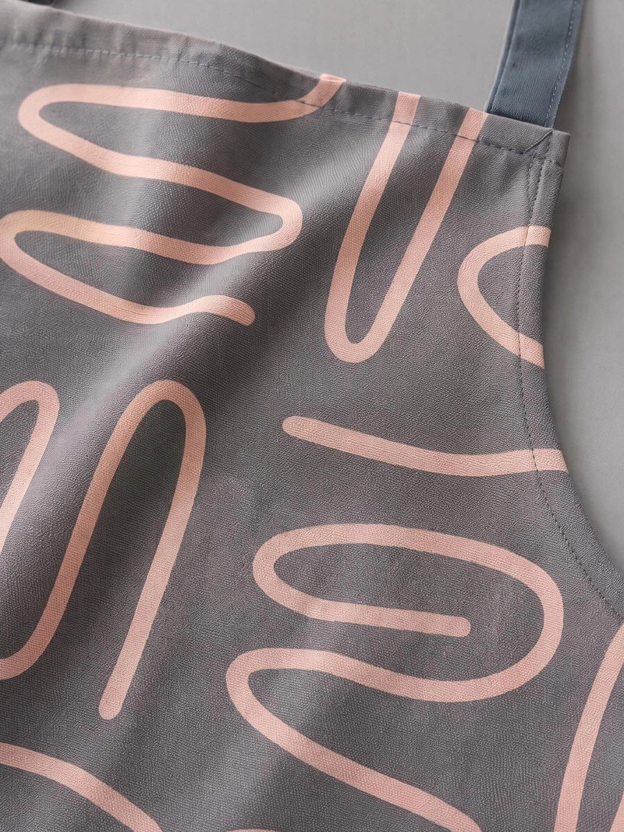 Pack of 2 - Printed Waterproof Apron with Adjustable Strap
