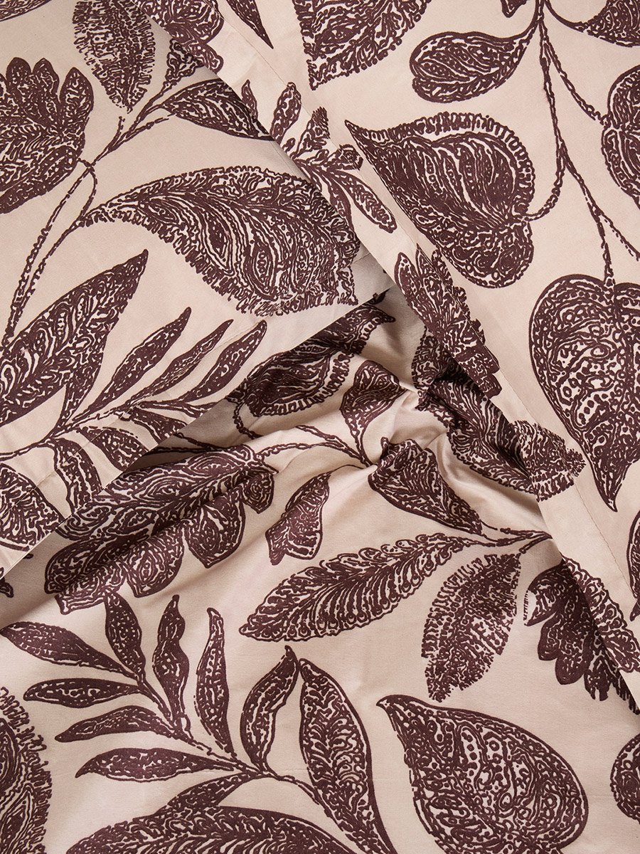 3-Piece Printed Queen Size Bedsheet with Pillow Covers