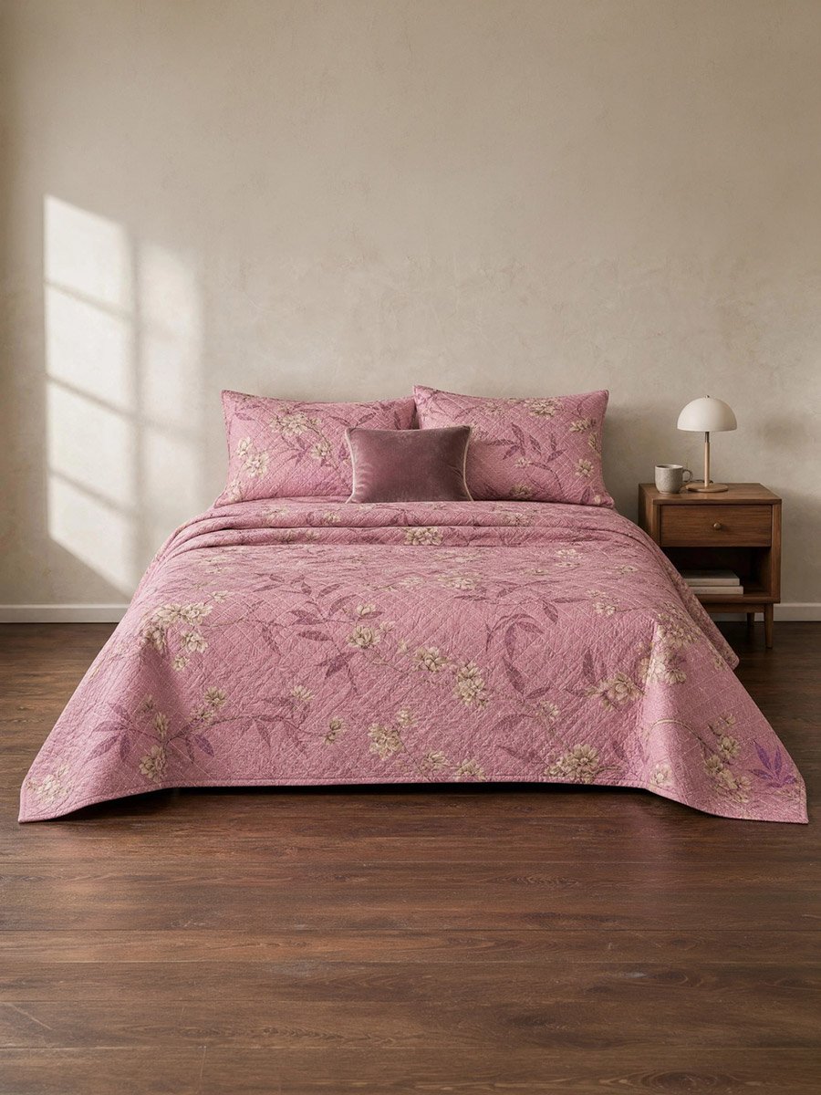 3-Piece Printed Duvet with Pillow Covers 89x90cm