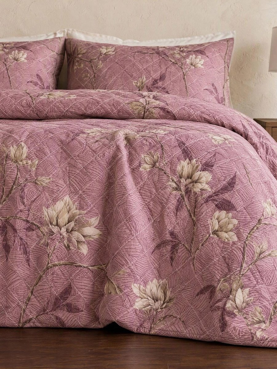 3-Piece Printed Duvet with Pillow Covers 89x90cm
