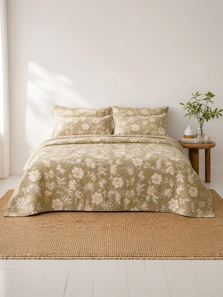 3-Piece Printed Duvet with Pillow Covers 89x90cm