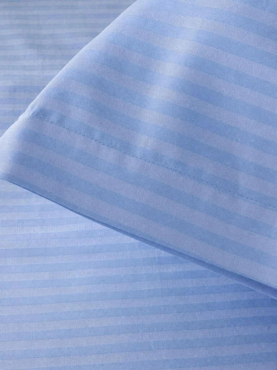 Pack of 2 - Stripe Single Fitted Bedsheet(Single Bedsheet and Pillow Cover)