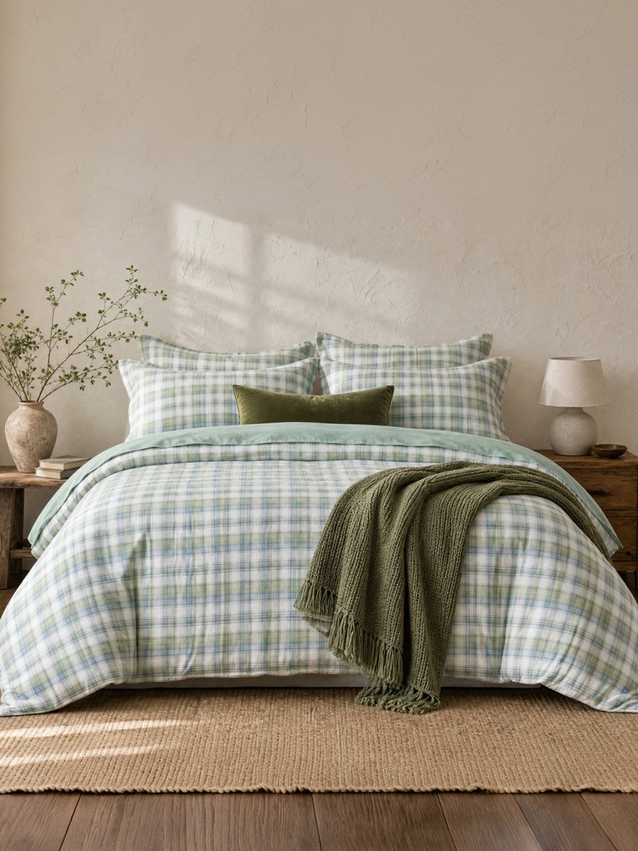 4-Piece Comforter Set - Green, 180x220cm