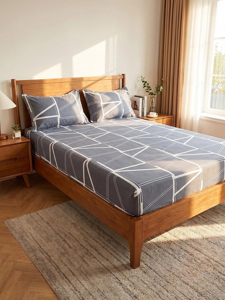 3-Piece - Flat Sheets - 150cmx230cm, Black