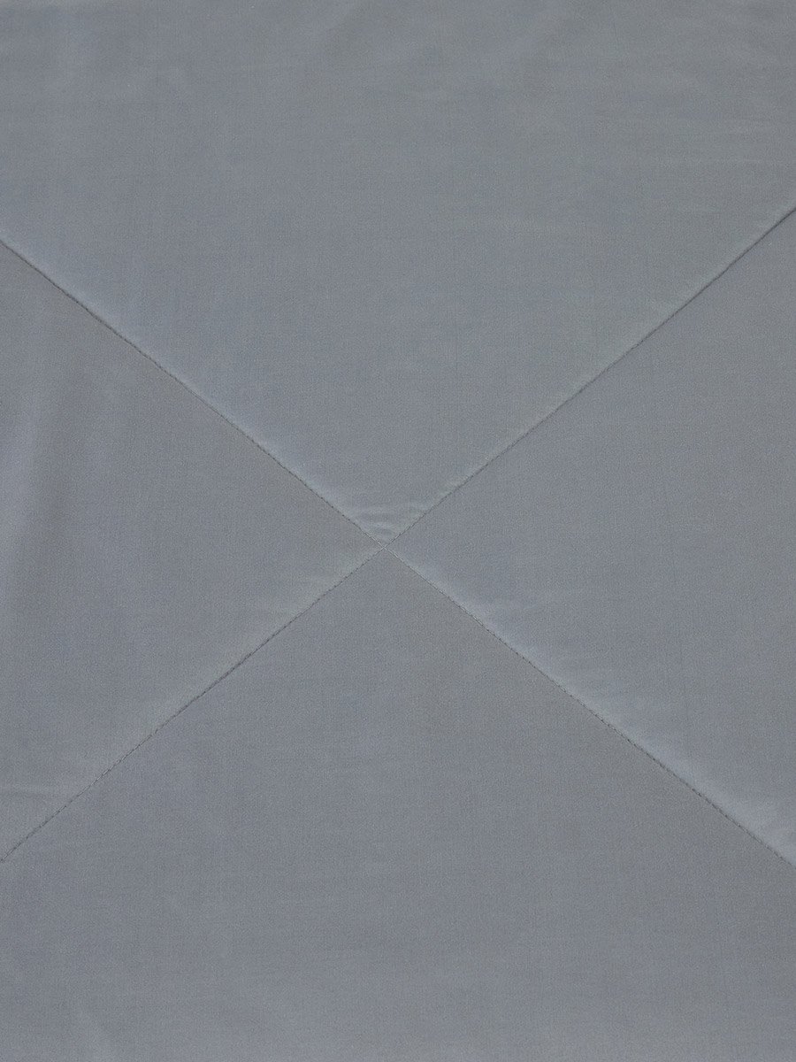 1-Piece Solid Comforter Grey, 90X100 Inches