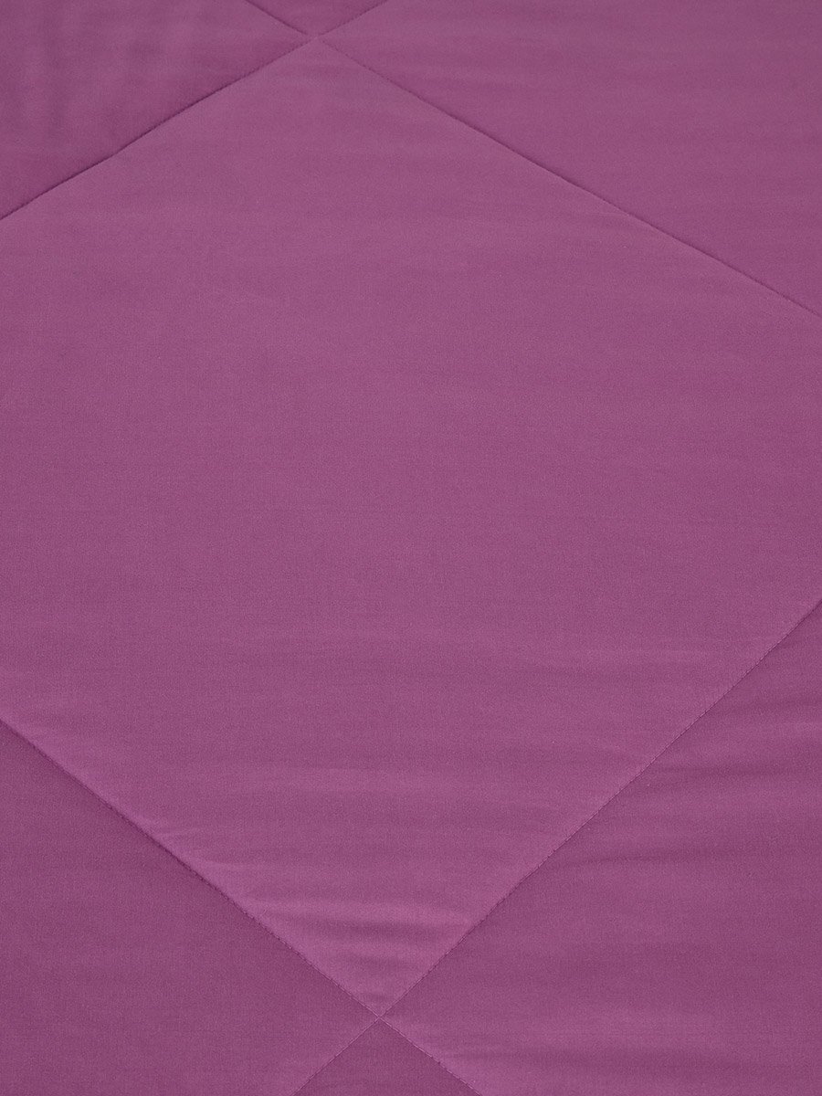 1-Piece Solid Comforter Lilac, 90X100 Inches