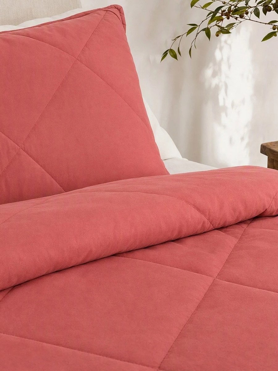 1-Piece Solid Comforter, Micro Fiber Single 90X100 Inches