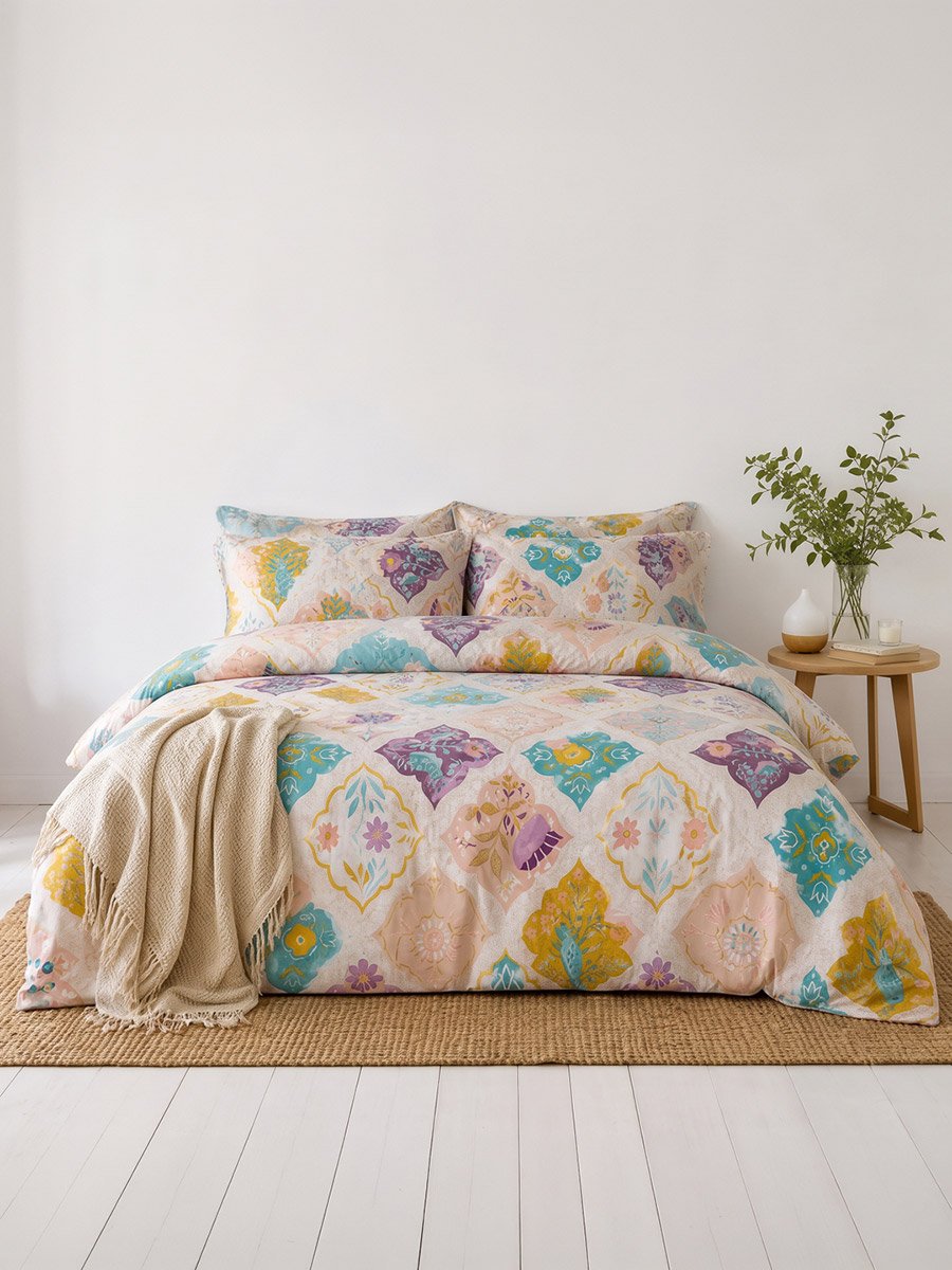 1-Piece Printed Comforter, Micro Fiber Single 90X100 Inches