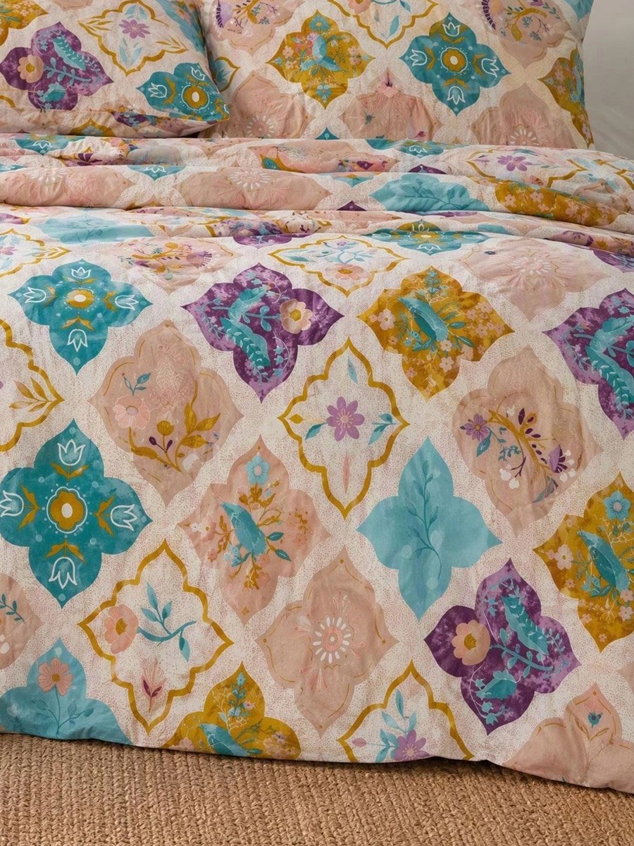 1-Piece Printed Comforter, Micro Fiber Single 90X100 Inches