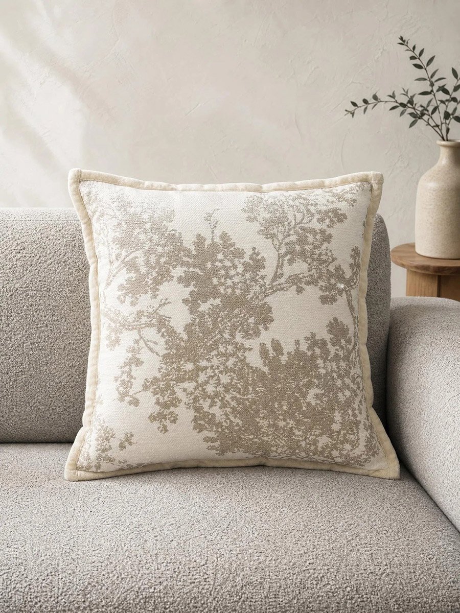 Patterned Cushion Cover - 45x45cm, Gold