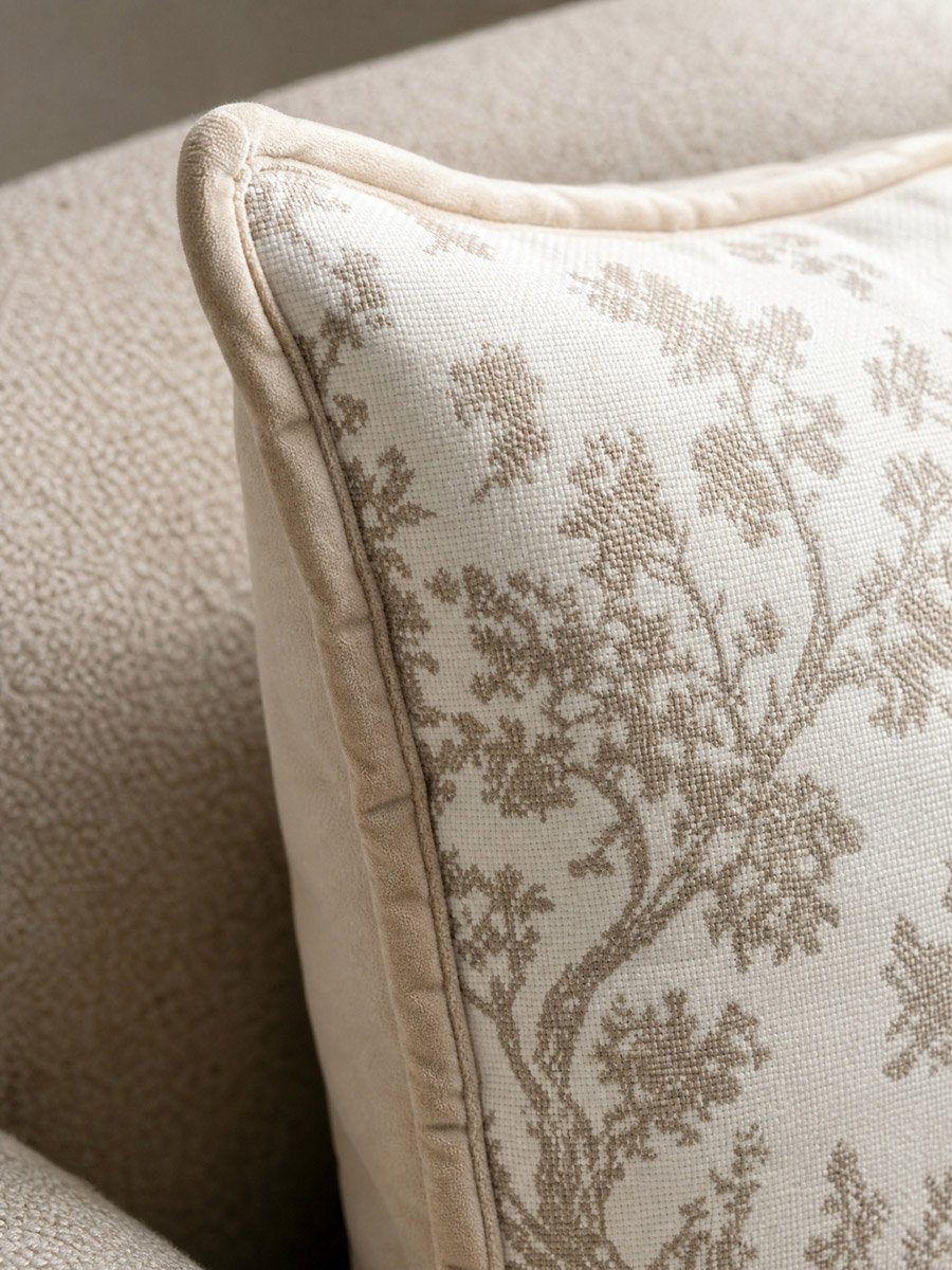 Patterned Cushion Cover - 45x45cm, Gold