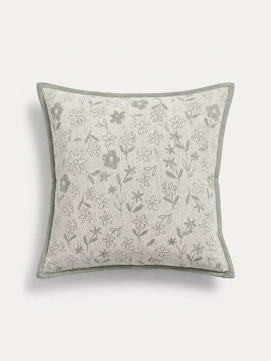 Patterned Cushion Cover - 45x45cm, Grey