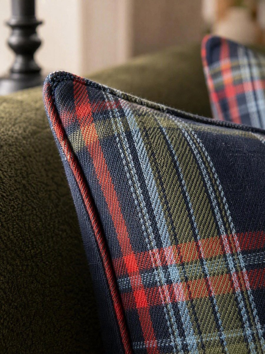 Pack of 2 - Plaid Cushion Cover, 45x45cm