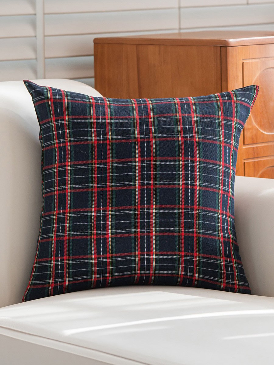 Pack of 2 - Plaid Cushion Cover, 45x45cm