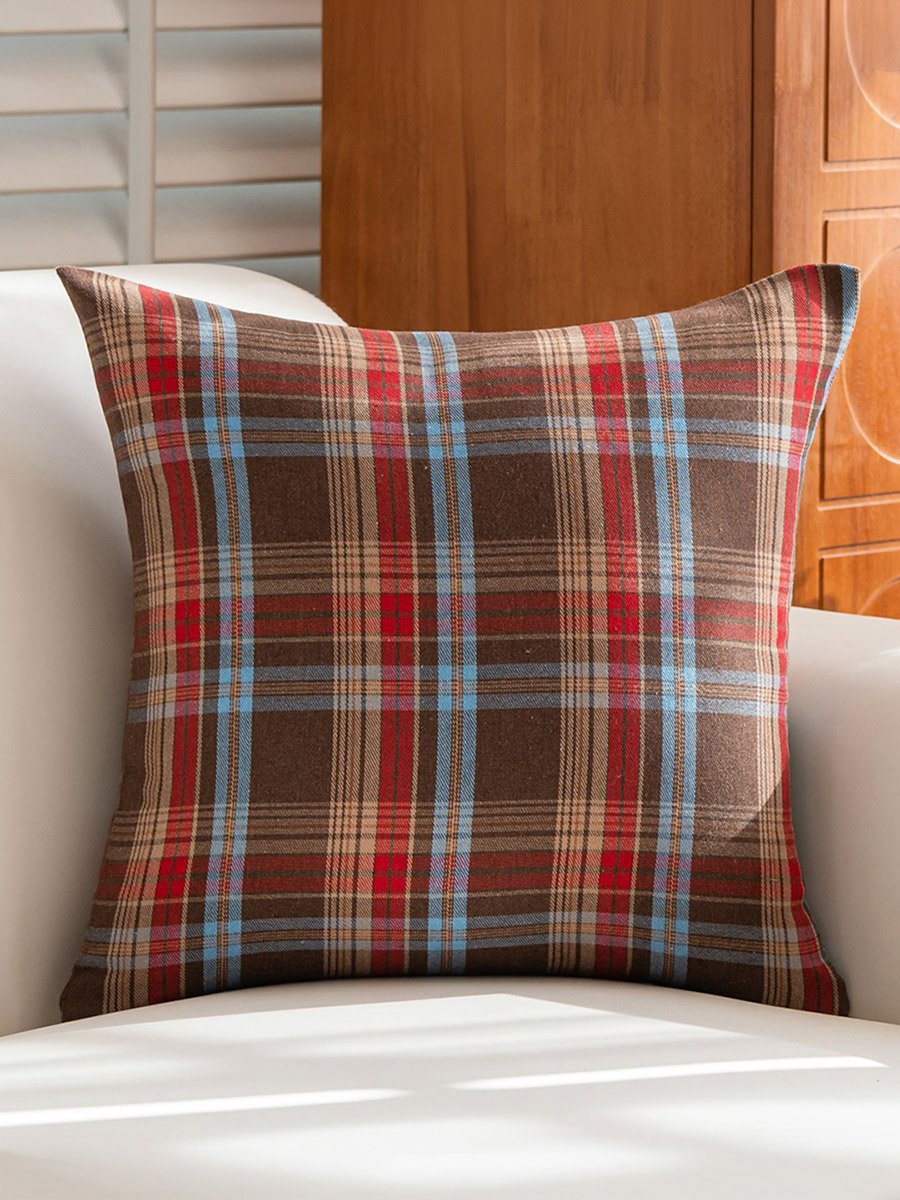 Pack of 2 - Plaid Cushion Cover, 45x45cm