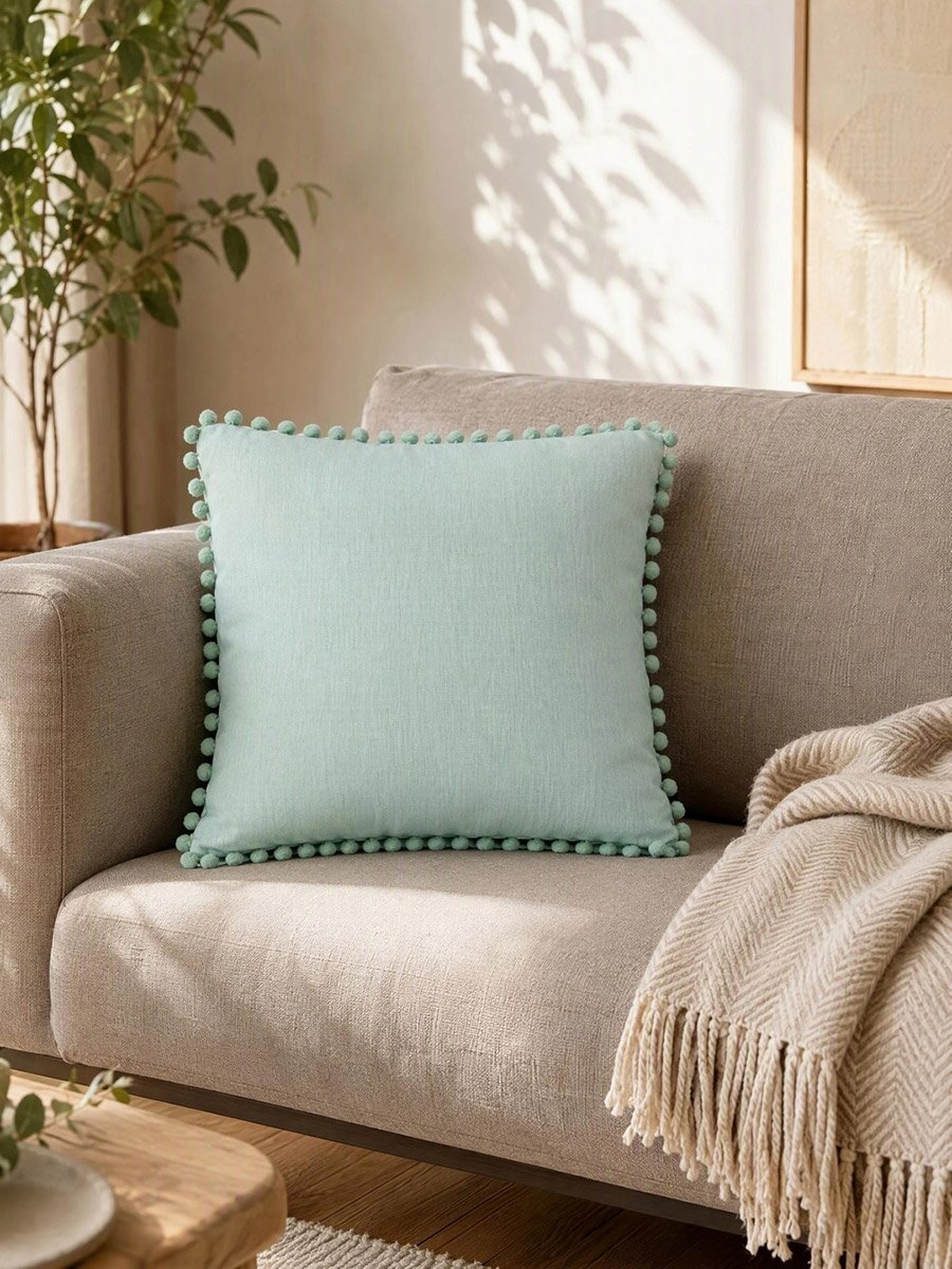 1-Piece Cushion Cover 100% Cotton 45x45cm