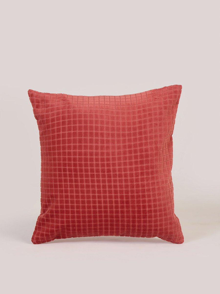1-Piece Textured Cushion Cover 100% Cotton, 45x45cm