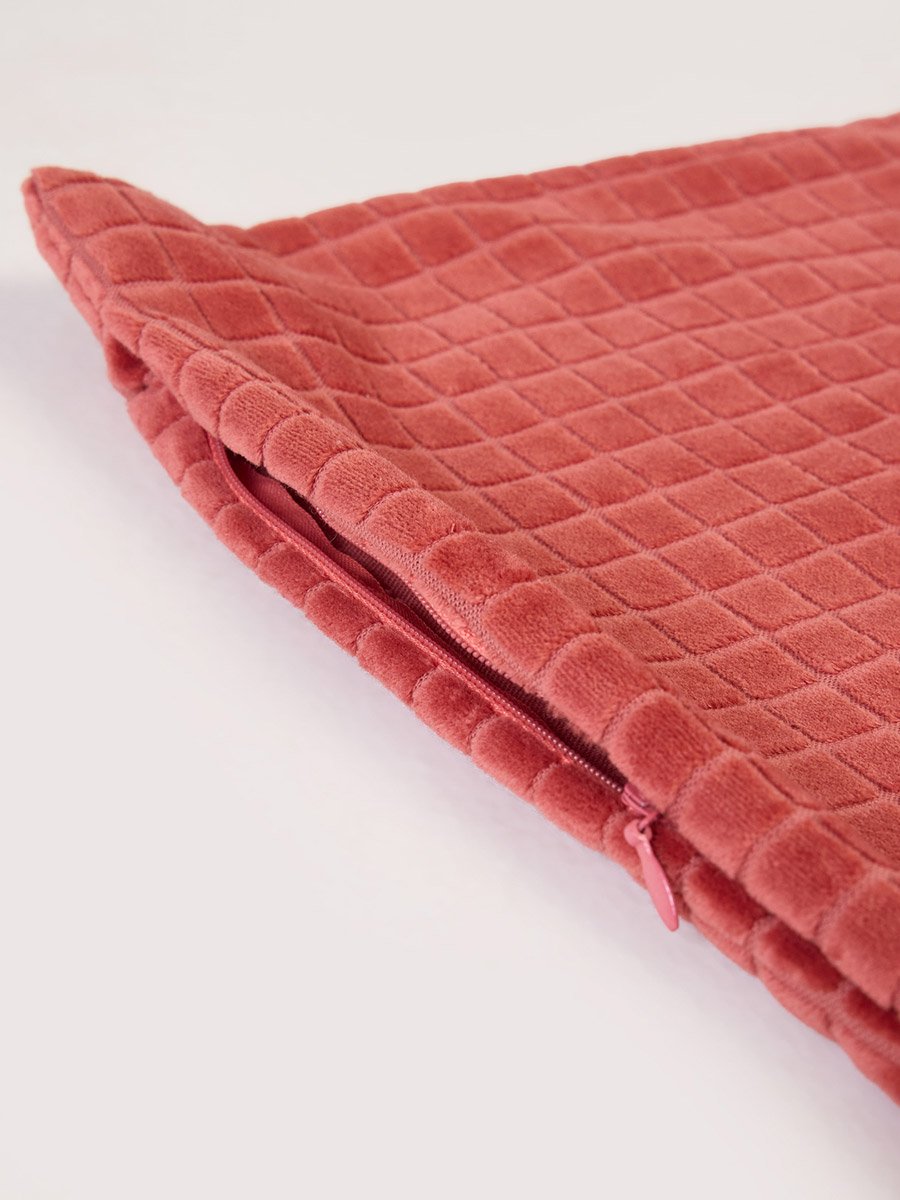1-Piece Textured Cushion Cover 100% Cotton, 45x45cm