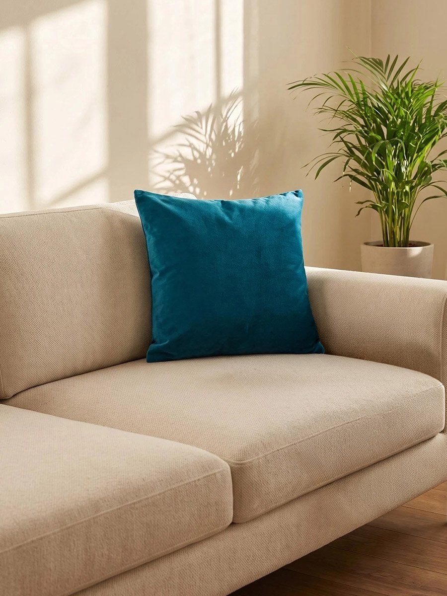 غطاء وسادة قطن 100 بالمئة قطعة واحدة، 45x45 سم