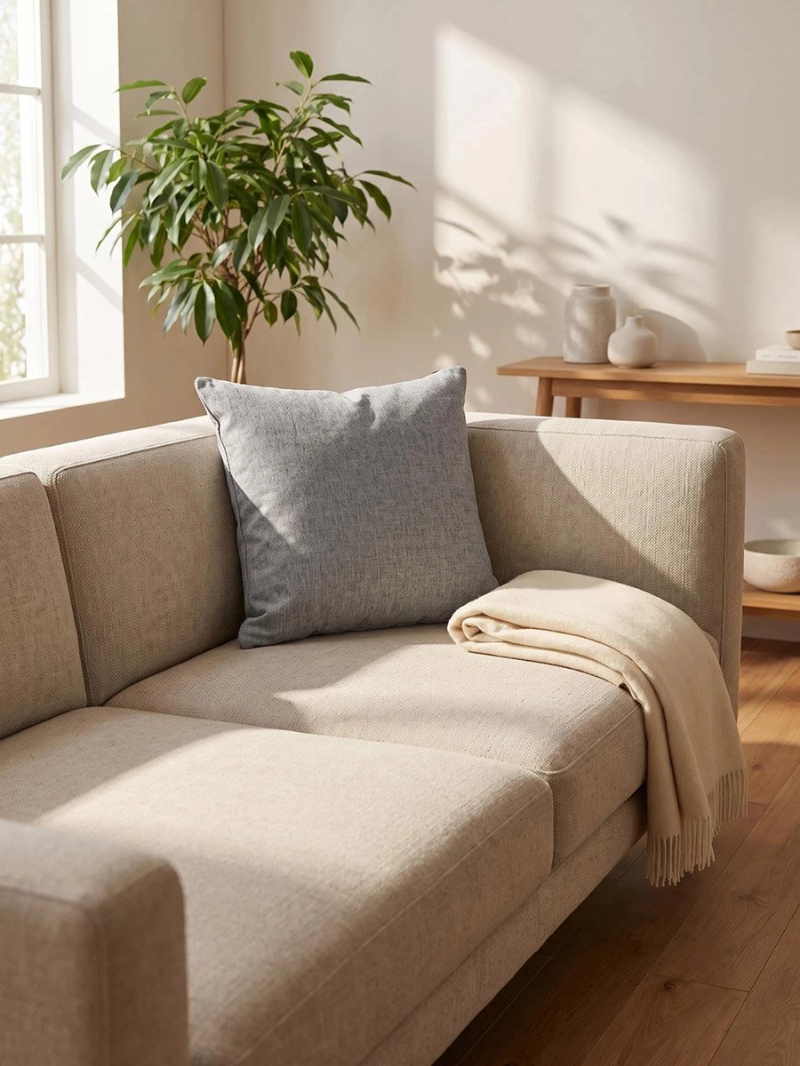 1-Piece Cushion Cover 100% Cotton, 45x45cm