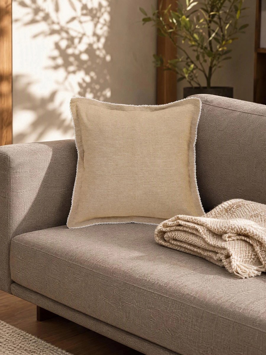 1-Piece Cushion Cover 100% Cotton, 45x45cm