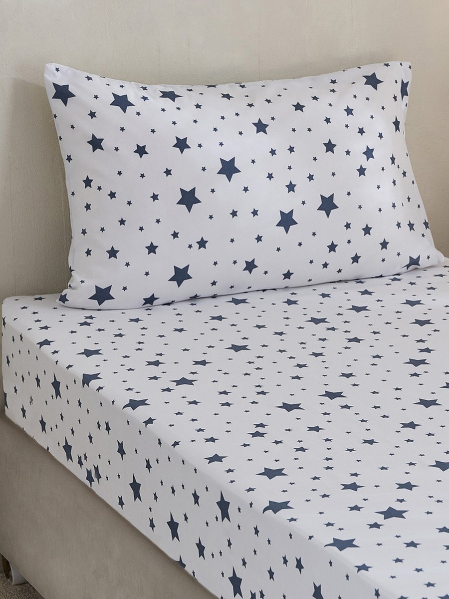 Nora Stera Microfibre Single Flat Sheet with Pillow Cover - 160x240 cm and 50x75 cm