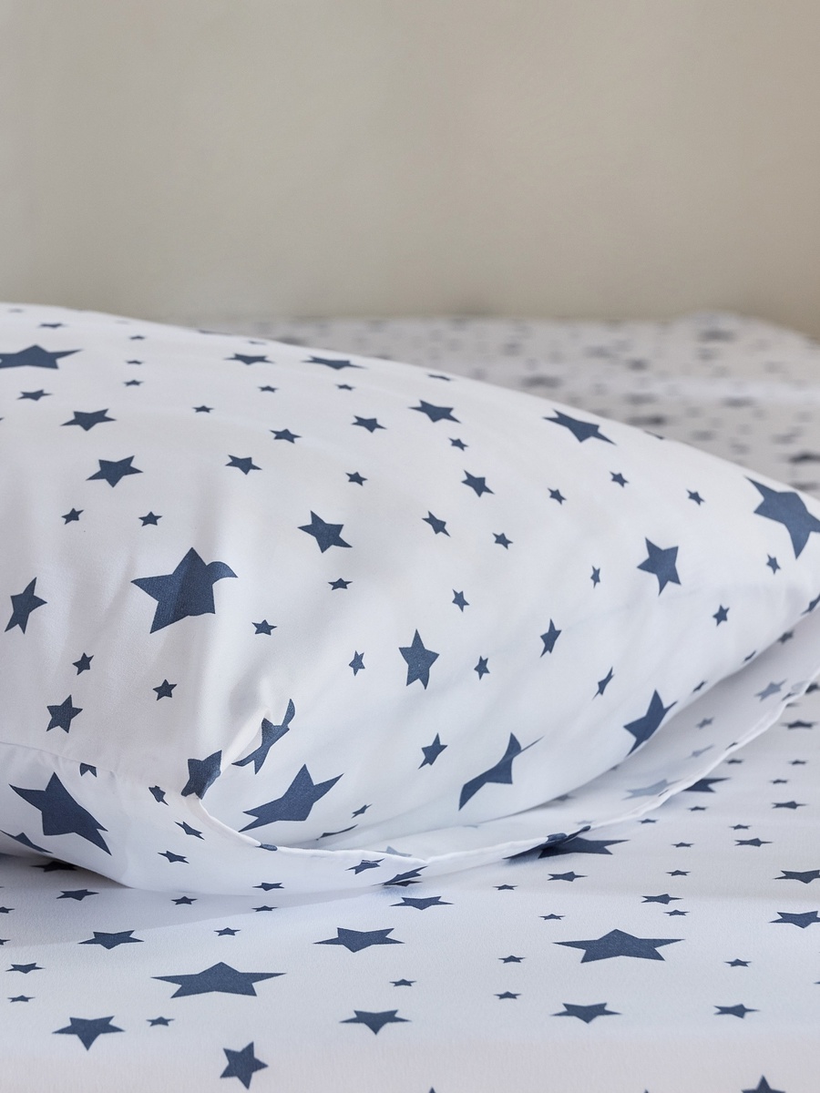 Nora Stera Microfibre Single Flat Sheet with Pillow Cover - 160x240 cm and 50x75 cm