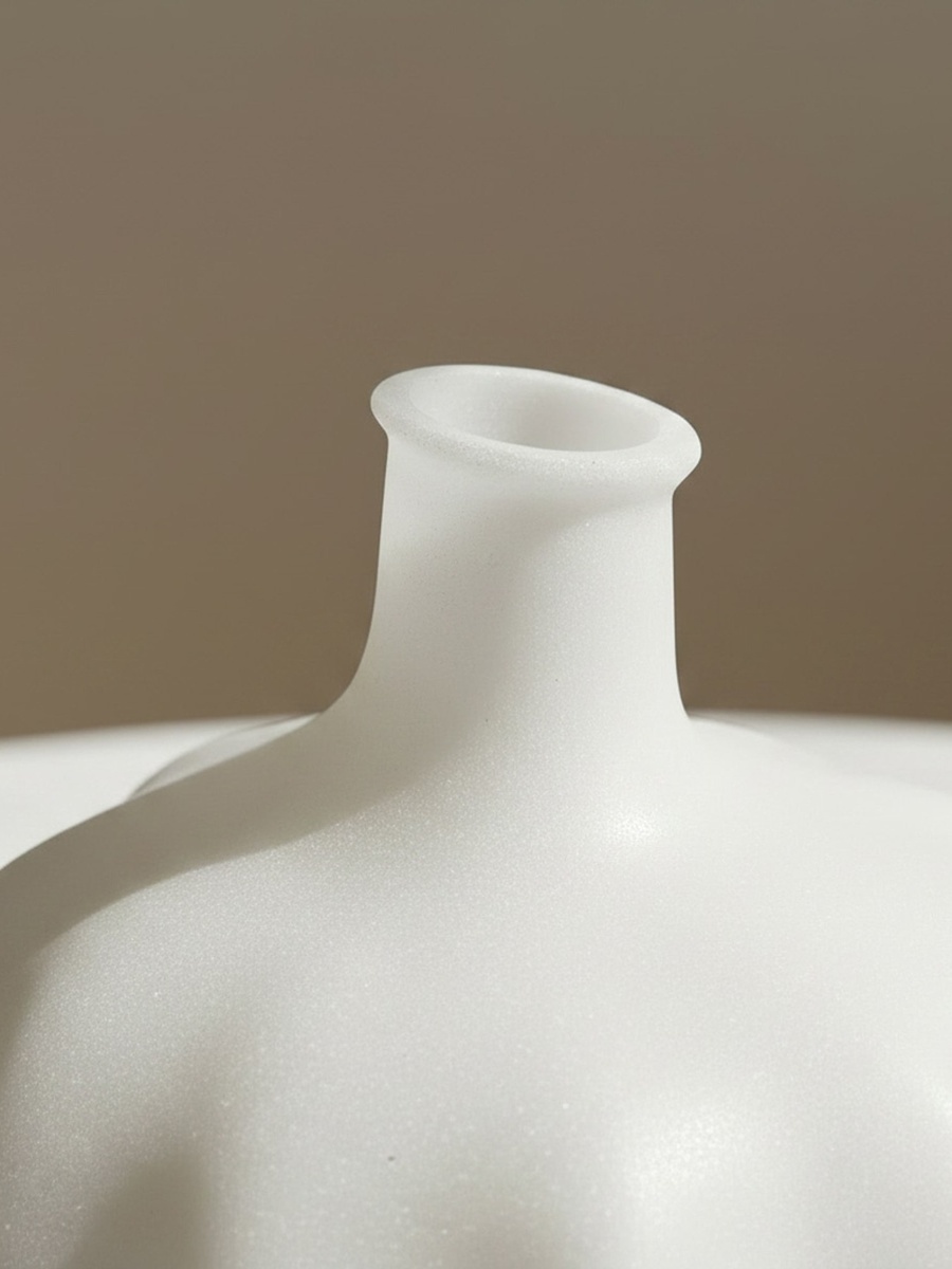 Clifford Ora Monochrome Luxe Marble Decorative Vase - 21.7x20x21.5 cm