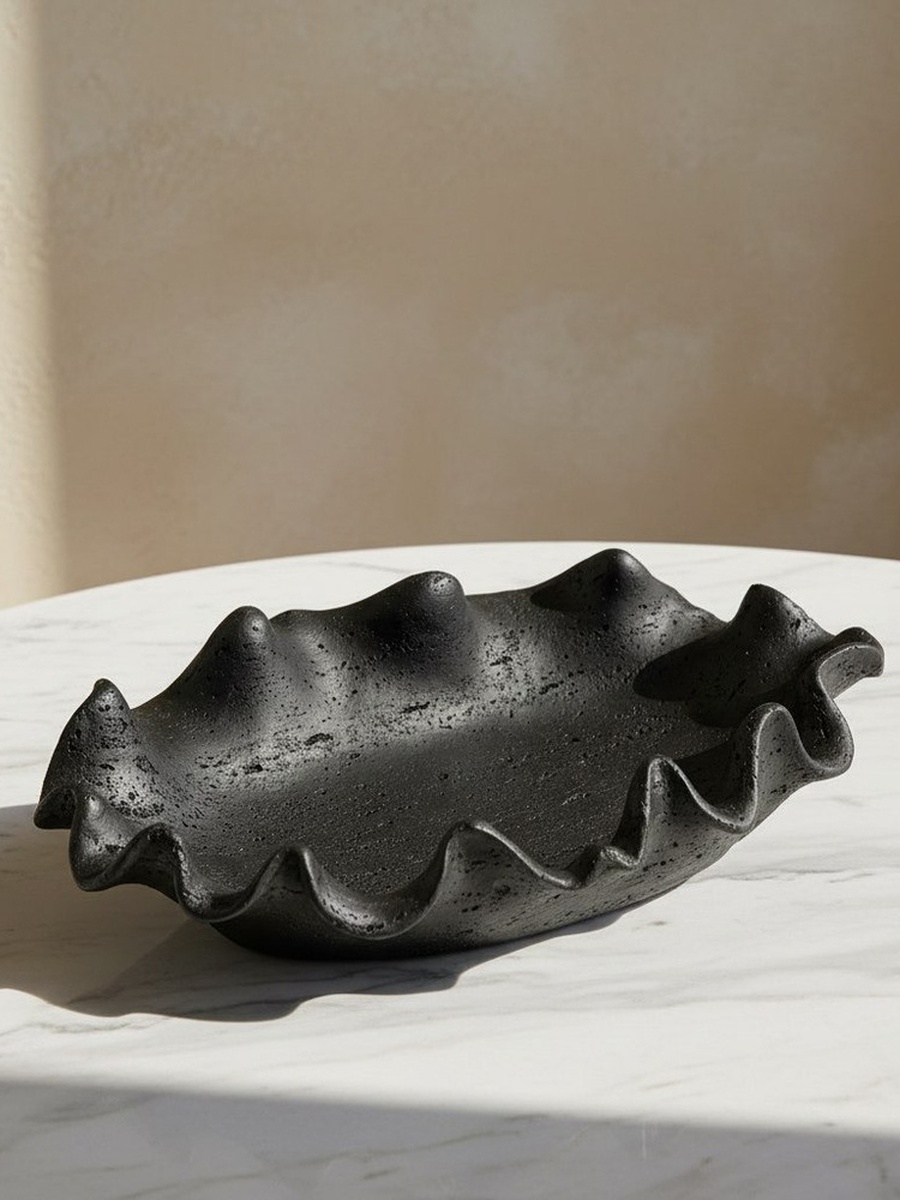 Whyton Saga Decor Polyresin Bowl - 35x21x8.5 cm