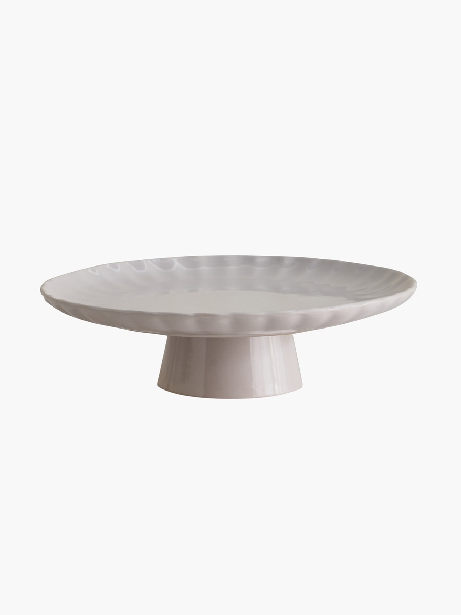 Siam Scallop Pedestal Cake Stand - 30.5 cm