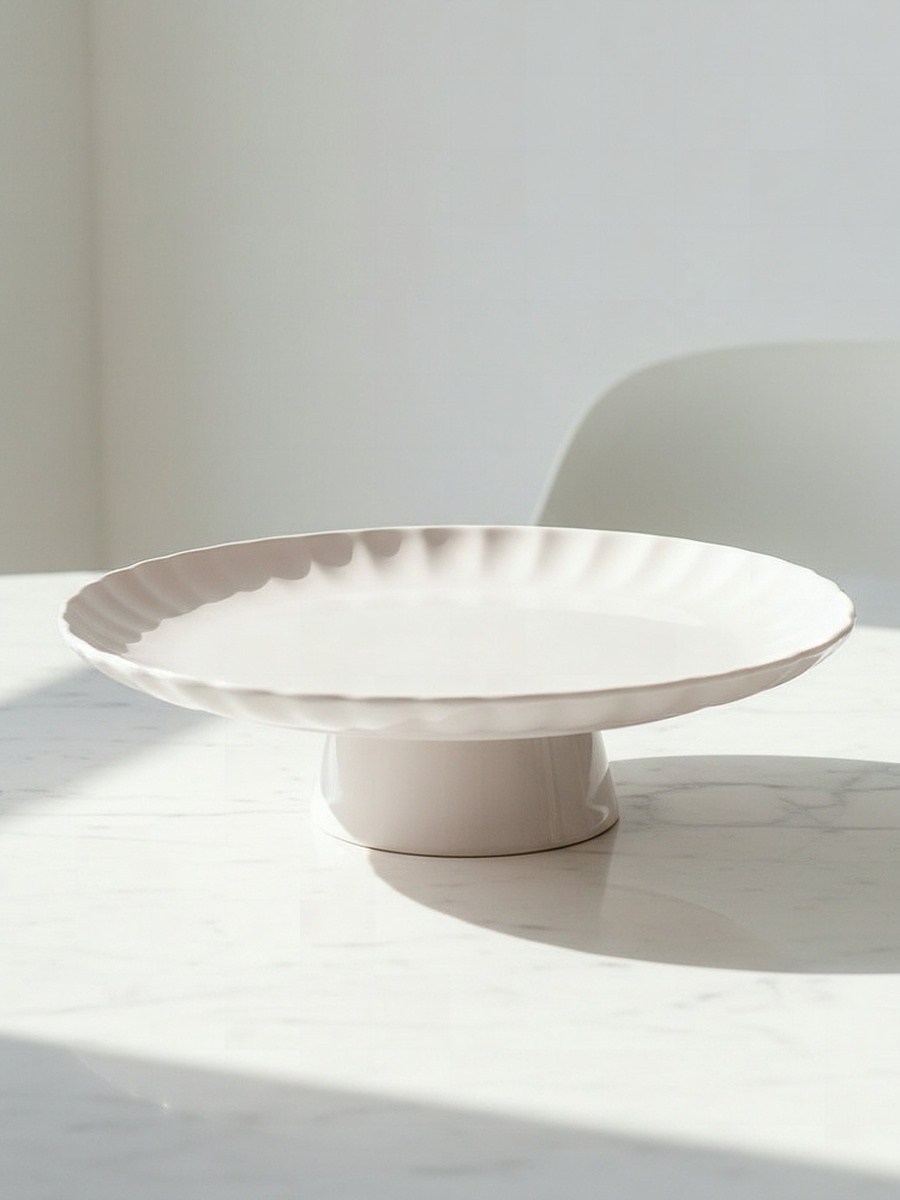 Siam Scallop Pedestal Cake Stand - 30.5 cm