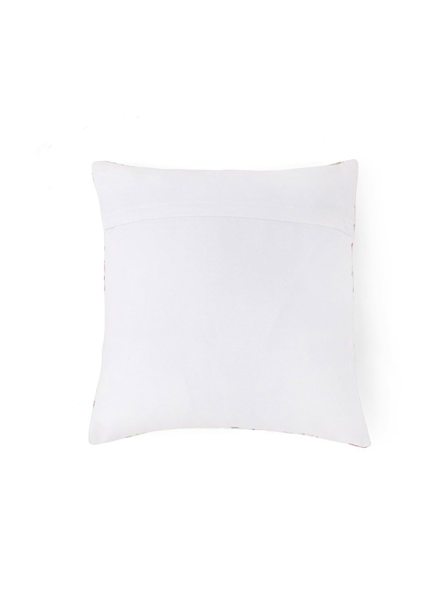 غطاء وسادة مخمل بطبعة زهور متعدد الألوان مقاس وسط