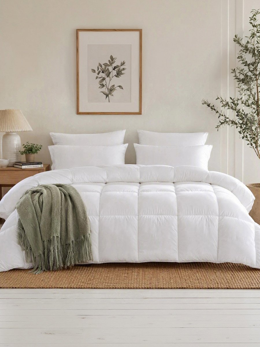 Single Piece Solid Duvet Cover, 150x200cm Off White