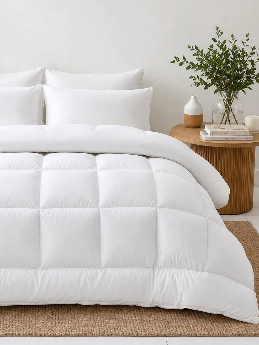 Single Piece Solid Duvet Cover, 150x200cm Off White