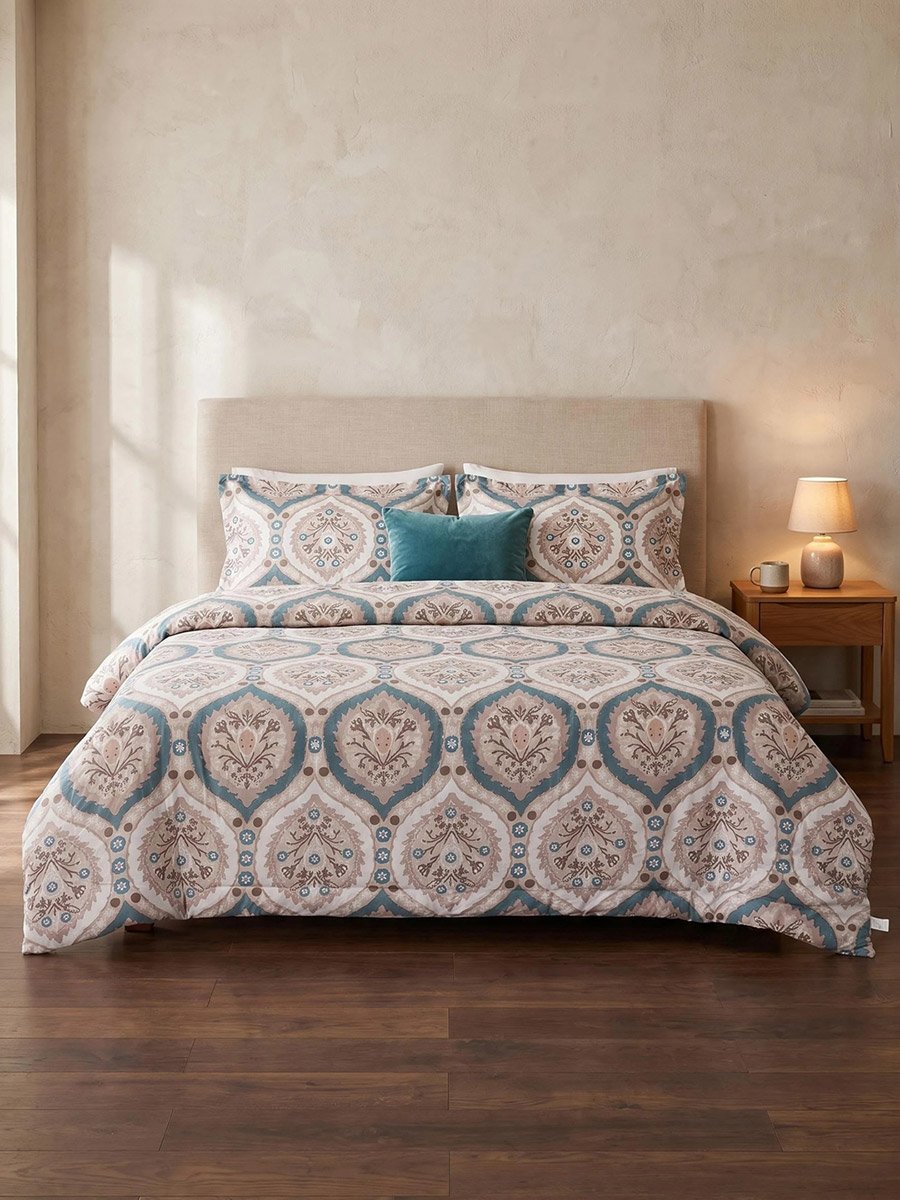 Impression Double Comforter 215x235 Cm, Teal