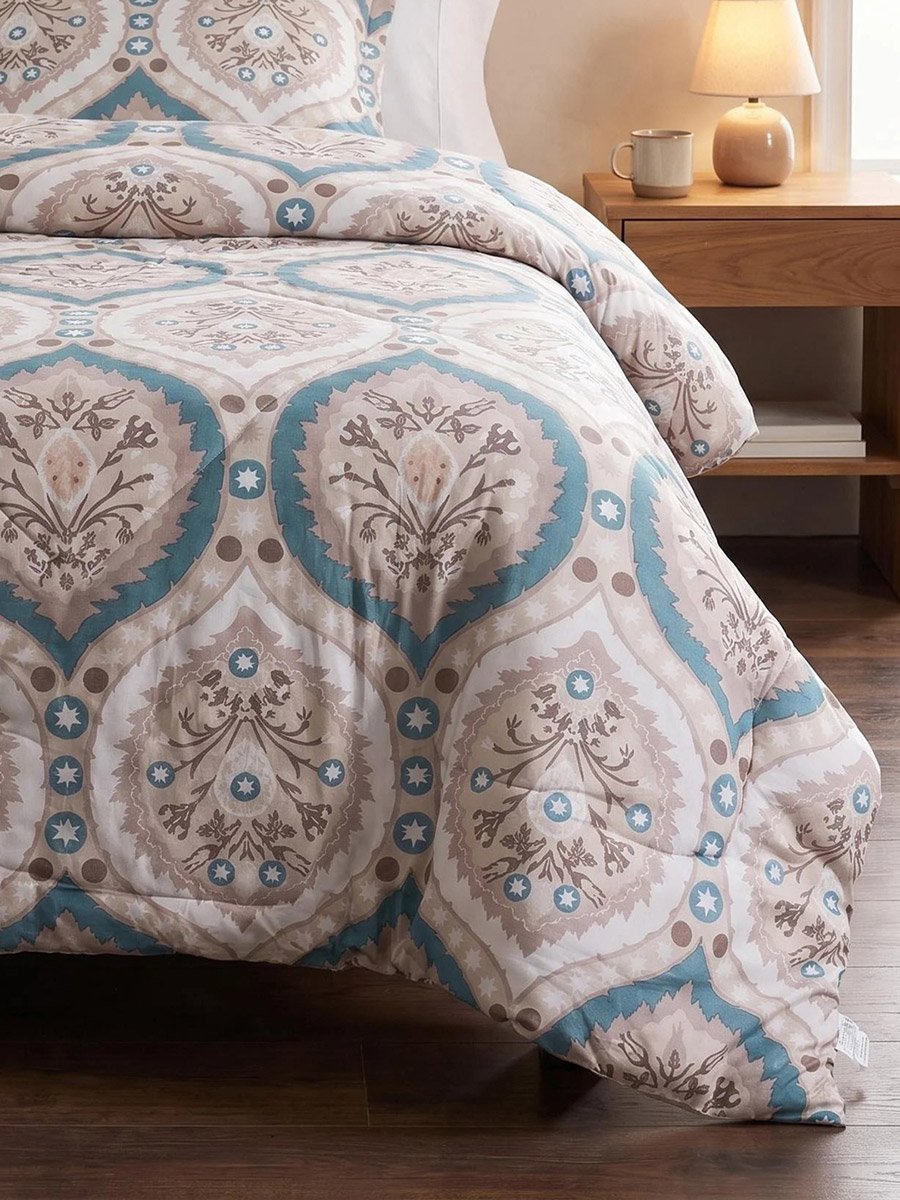 Impression Double Comforter 215x235 Cm, Teal