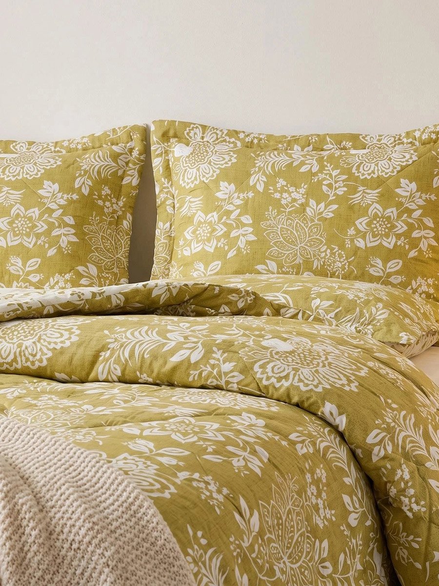 Impression Double Comforter 215x235 Cm, Olive