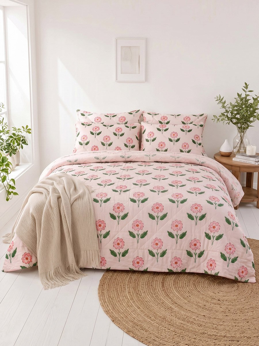 Impression Double Comforter 215x235 Cm, Light Pink