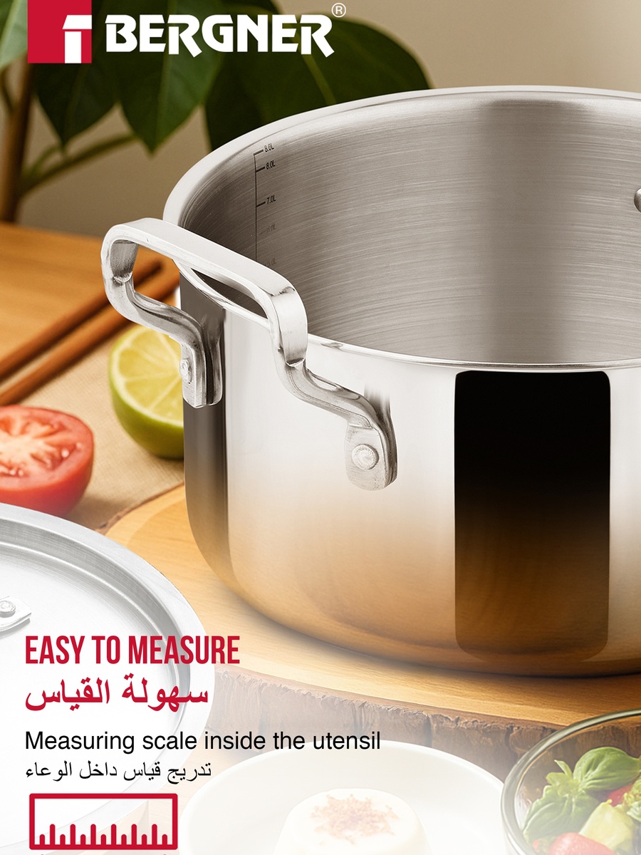 Tripro 28cm (3.8L) Tri-Ply Stainless Steel Casserole