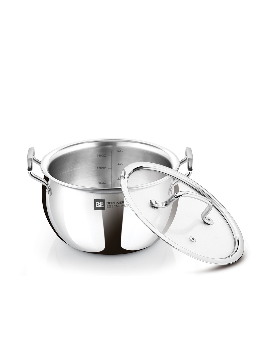 Essentials 24cm (6.5L) Tri-Ply Stainless Steel Large Rice Pot