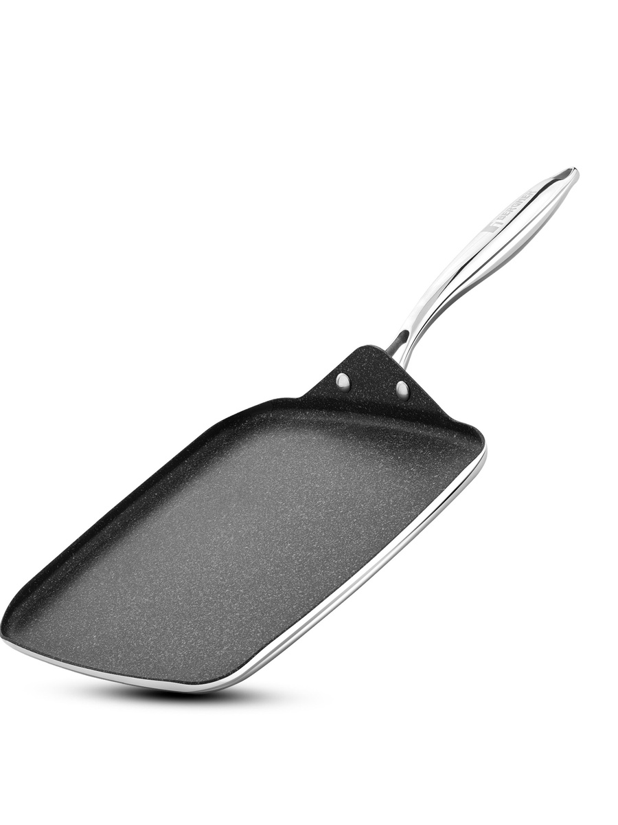 27cm Triply Stainless Steel Square Multi Crepe Pan