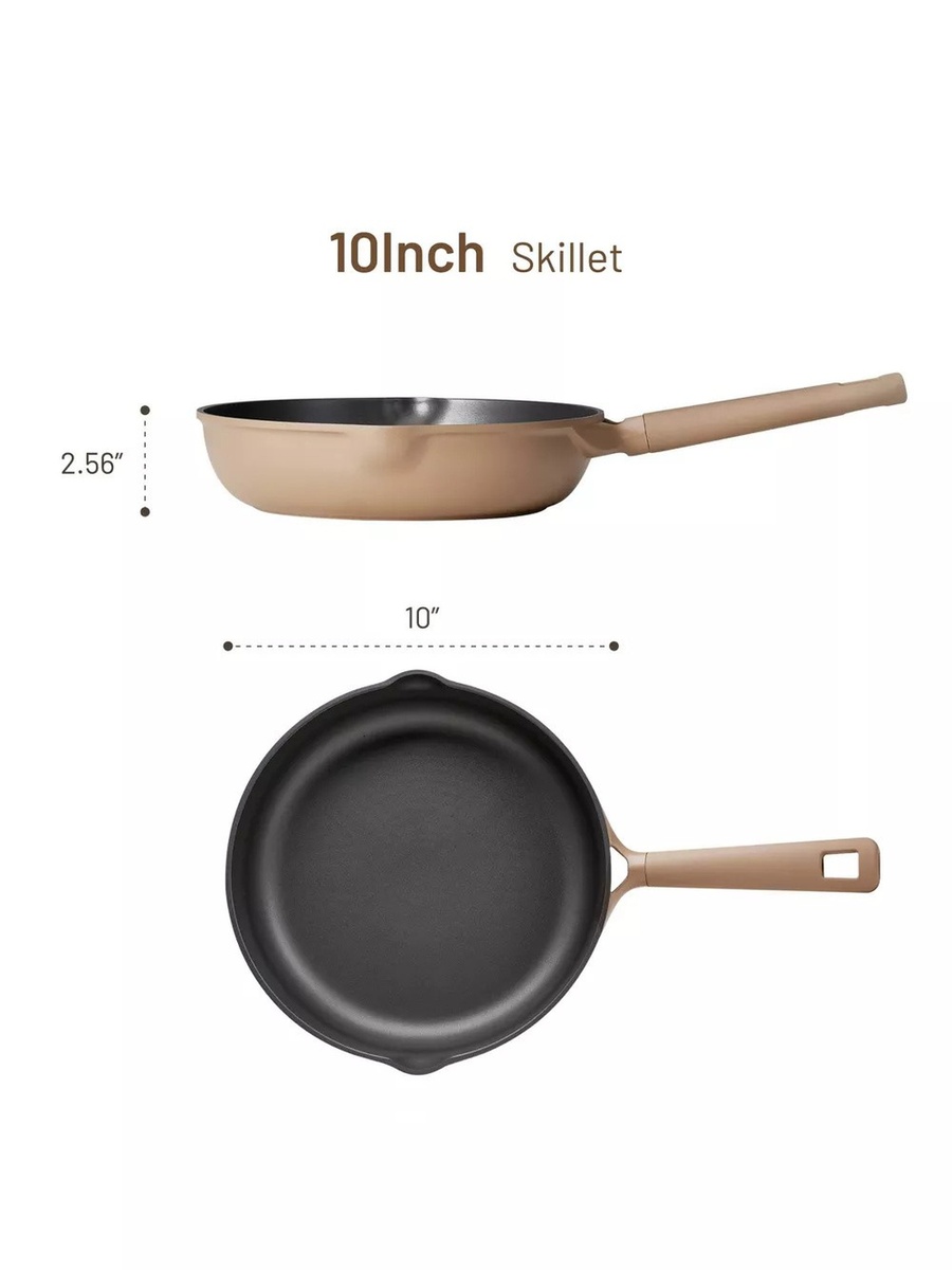 10-Inch Nonstick Fry Pan with Pour Spout