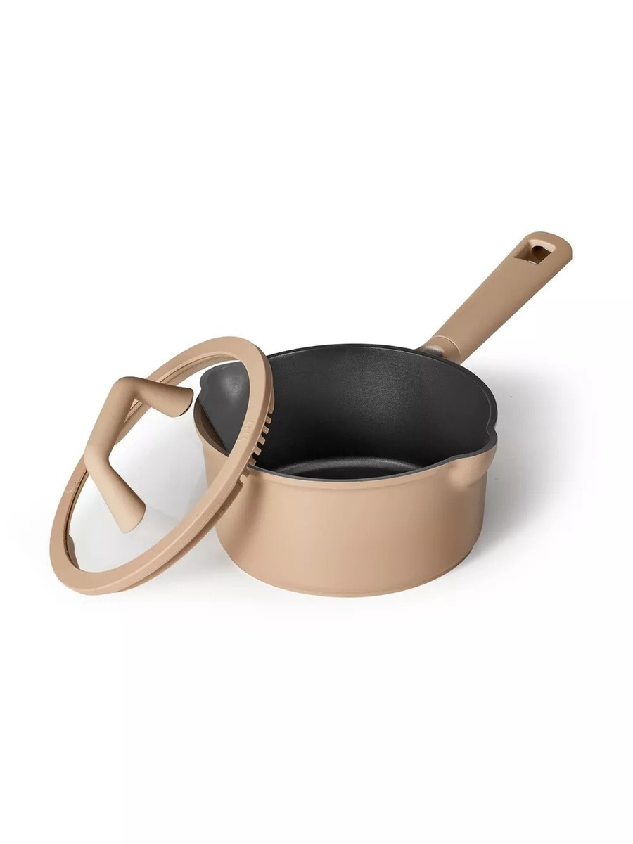1.9 Litre Nonstick Saucepan with Pour Spout and Strainer Lid